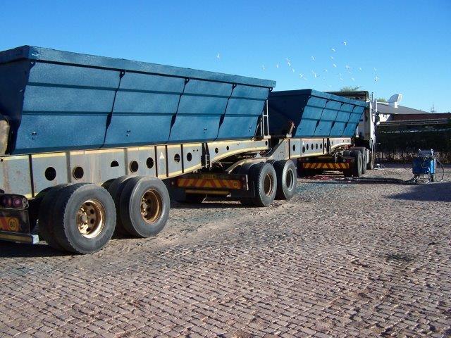 Tipper Truck Polyurea Application - Namibia